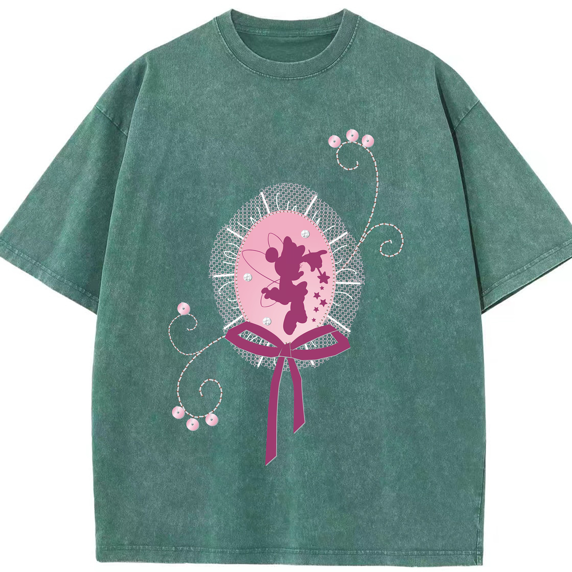 （画像用） ミッキーマウス Mickey Mouse 綿100% ヴィンテージ風 半袖Tシャツ（フロントプリント）